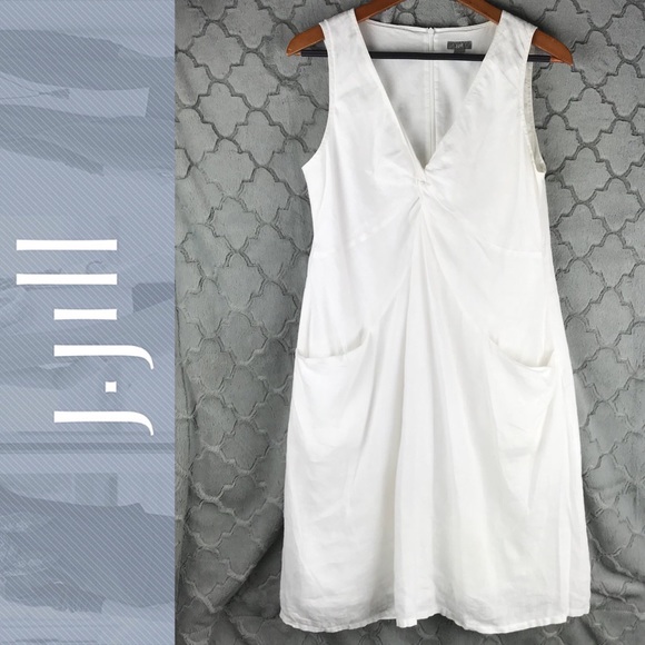 J. Jill Dresses & Skirts - J. Jill Linen Dress with slouchy pockets